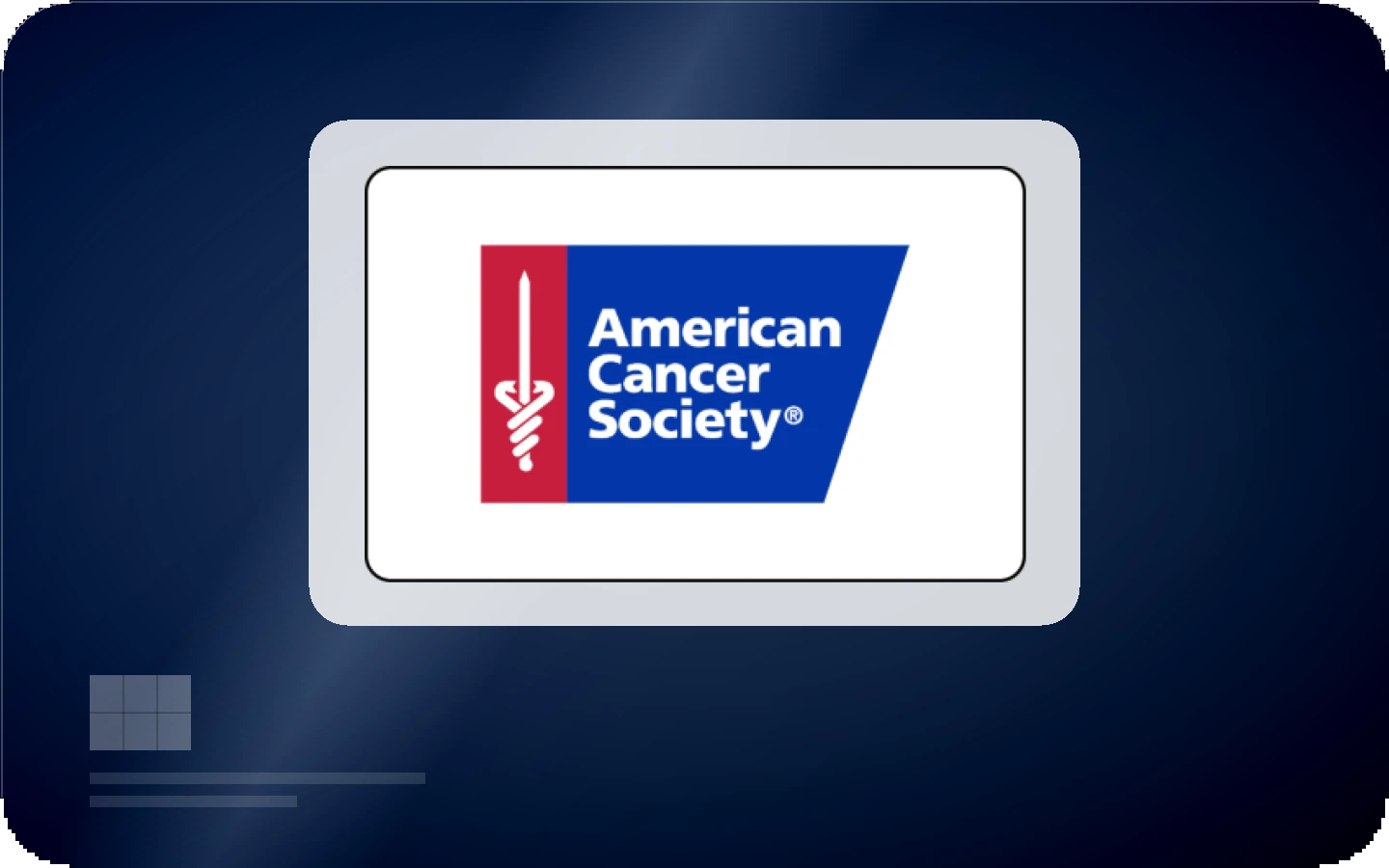 American Cancer Society gift card