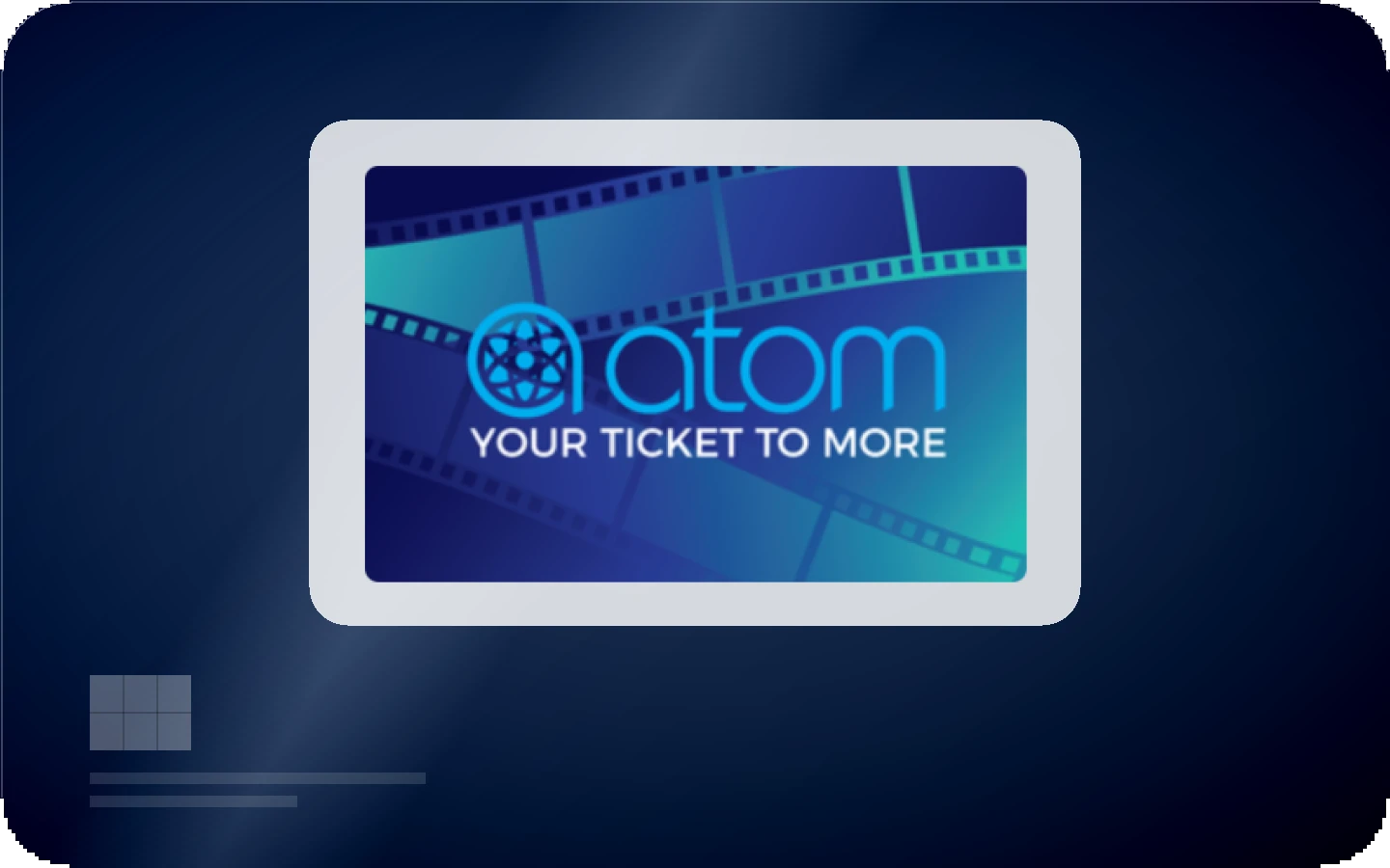Atom Tickets gift card