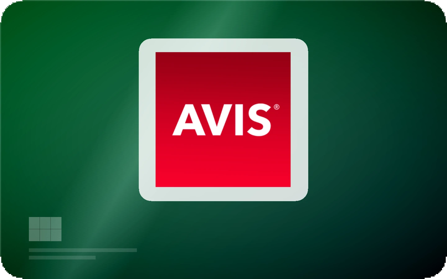 Avis gift card