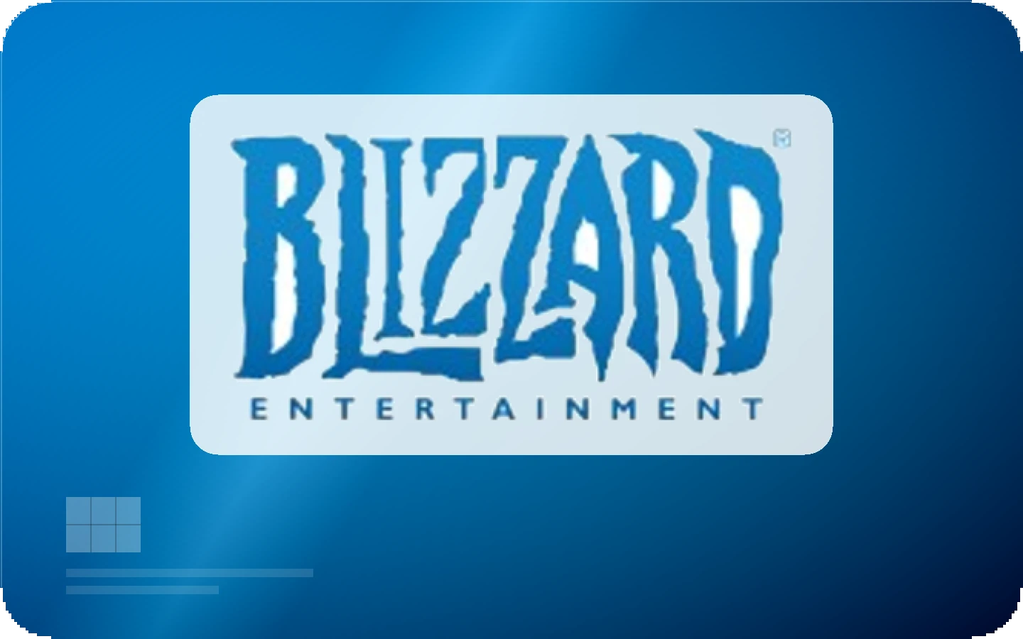 Blizzard gift card