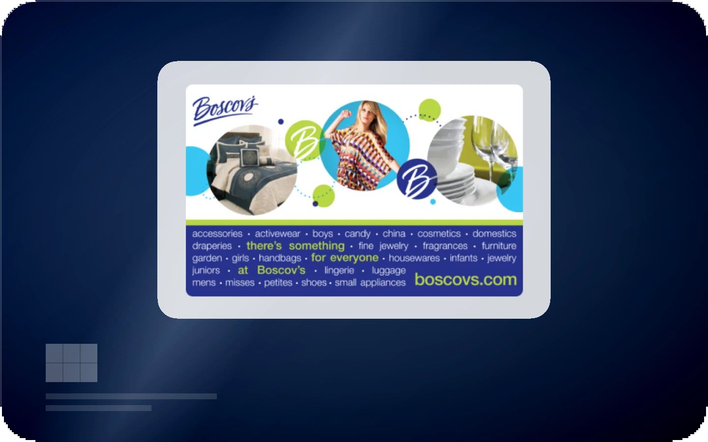 Boscov's gift card