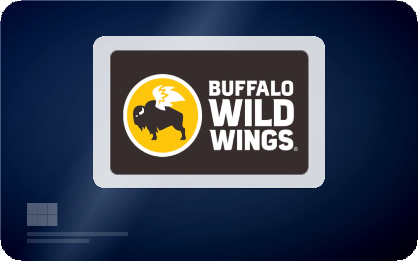 Buffalo Wild Wings gift card