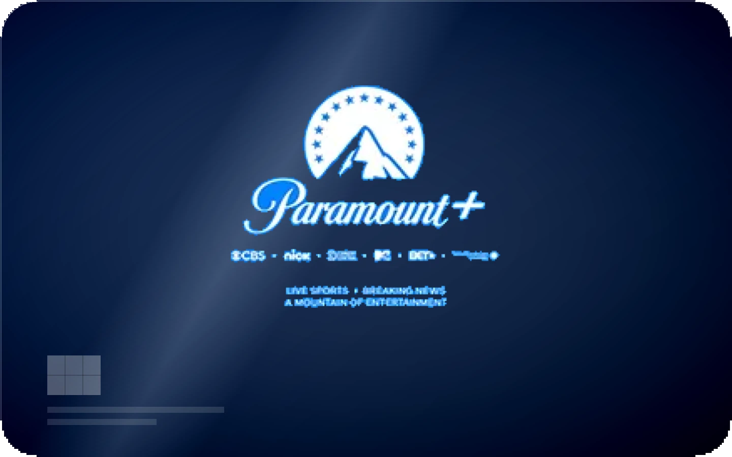 CBSi Paramount Plus gift card
