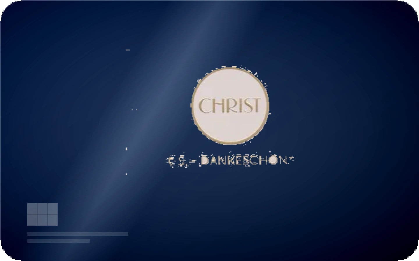 CHRIST gift card