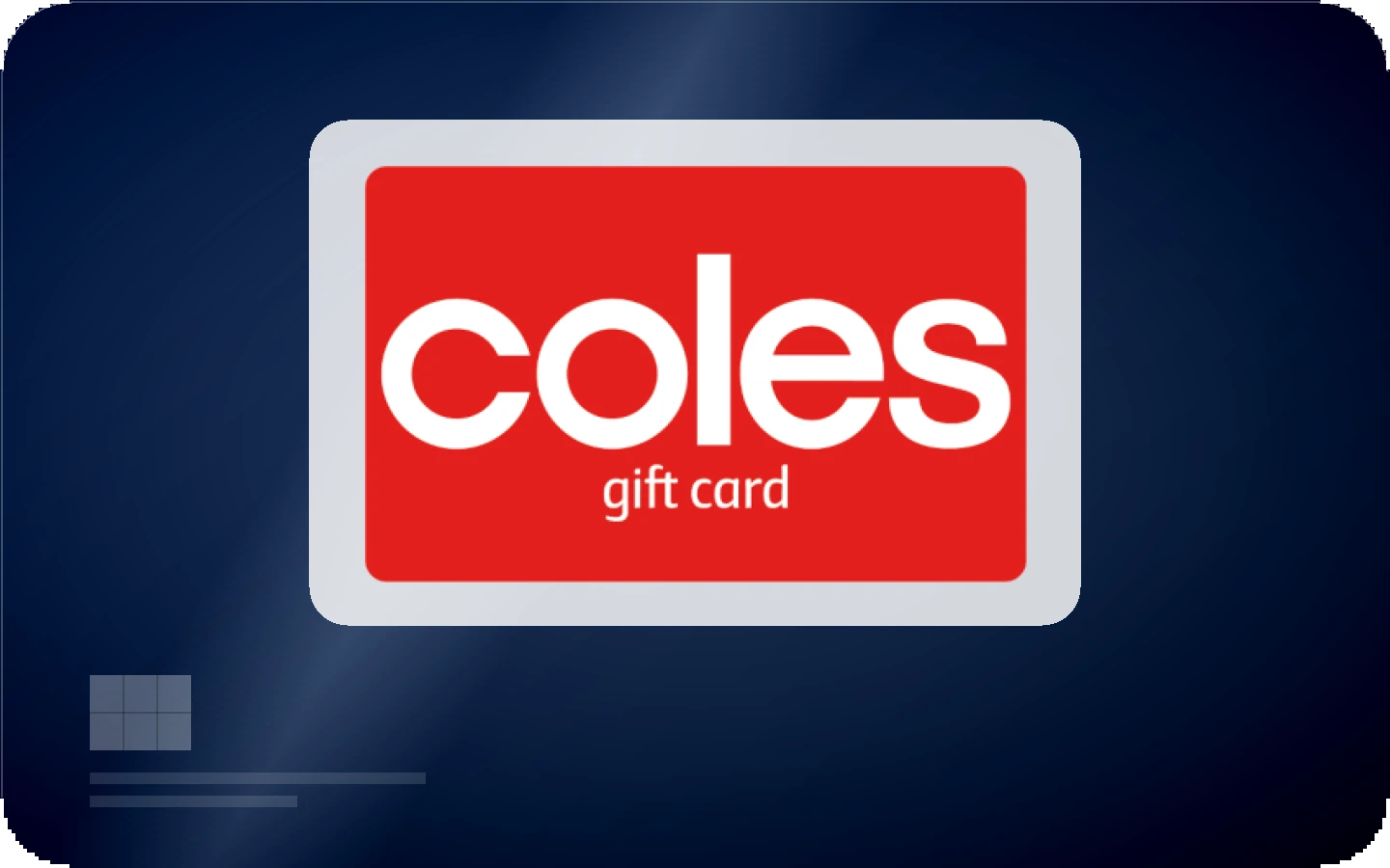 Coles gift card