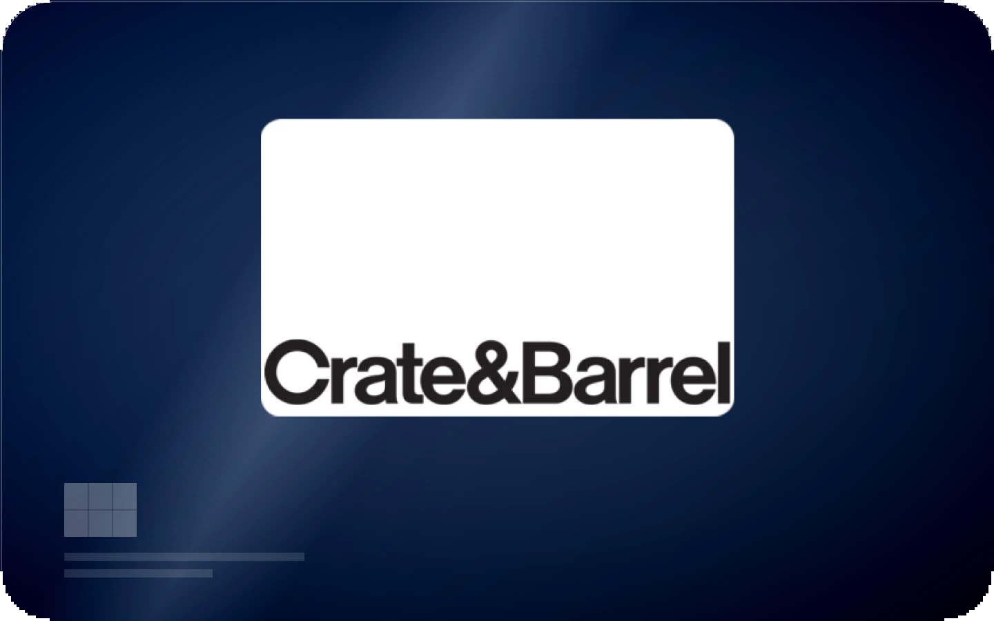 Crate & Barrel gift card