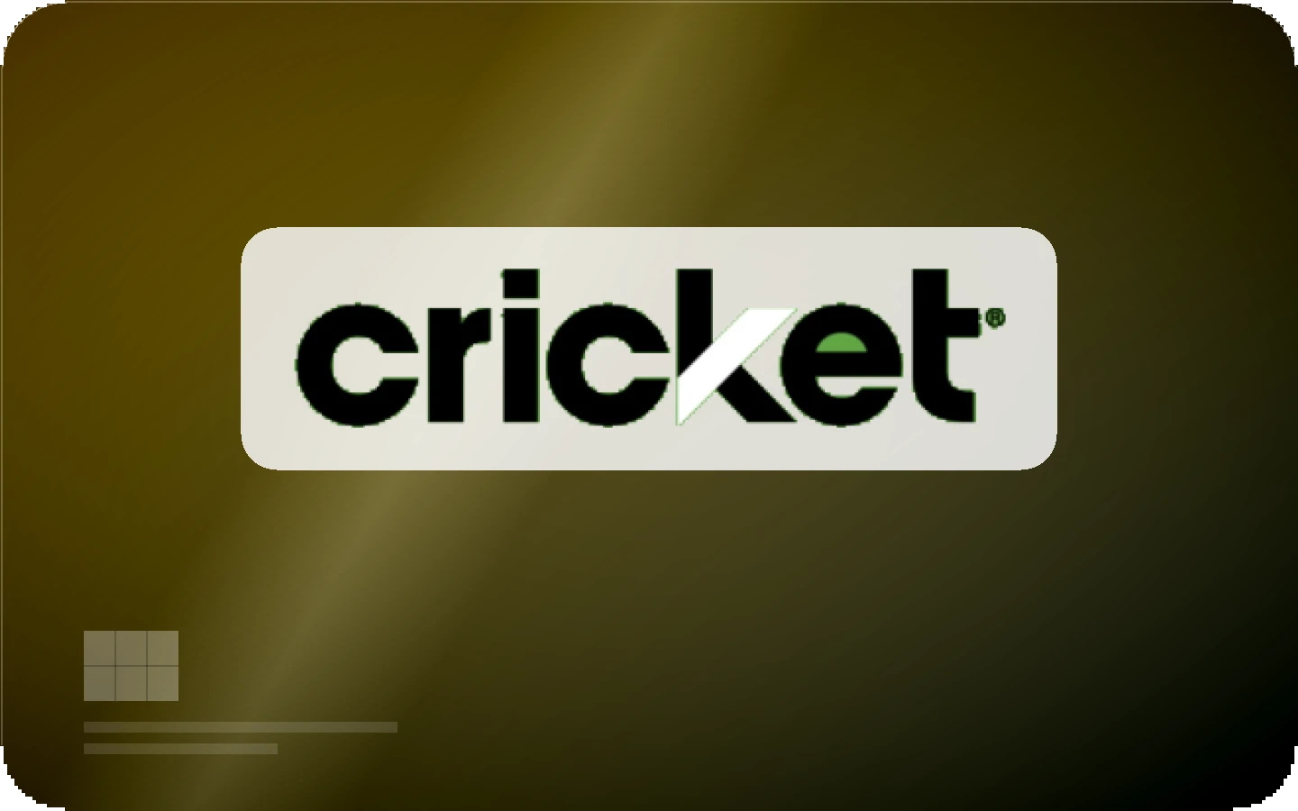 Cricket Wireless gift card