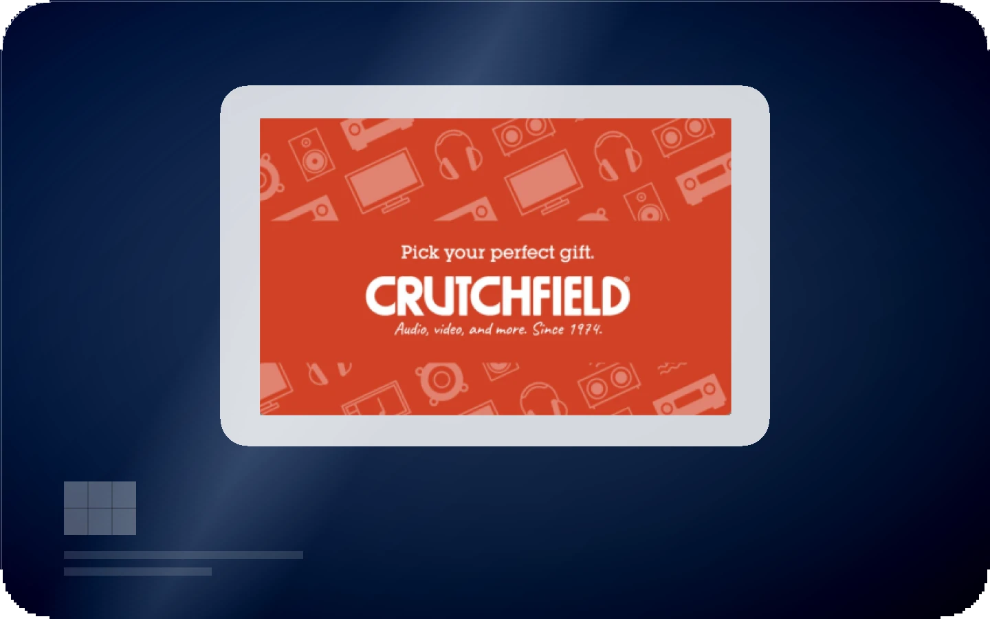 Crutchfield gift card