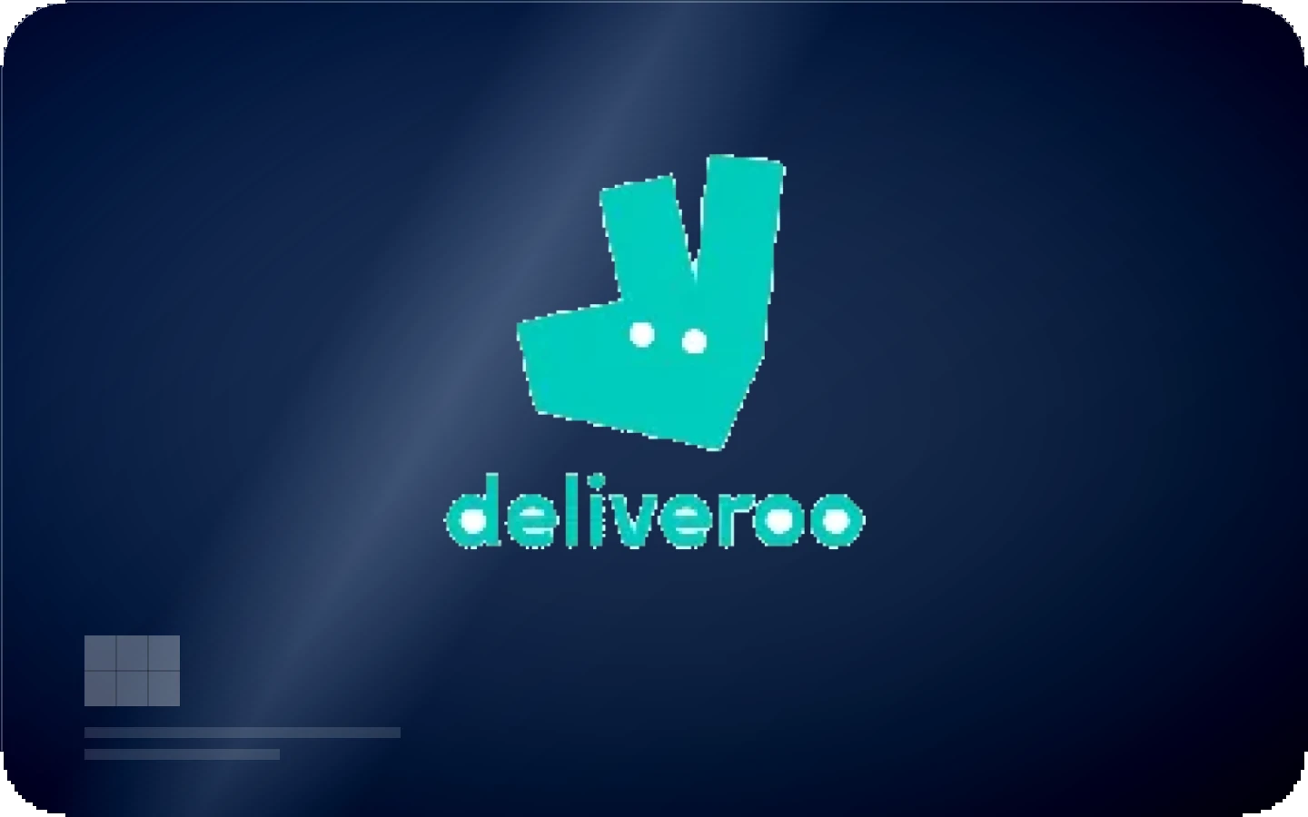 Deliveroo gift card