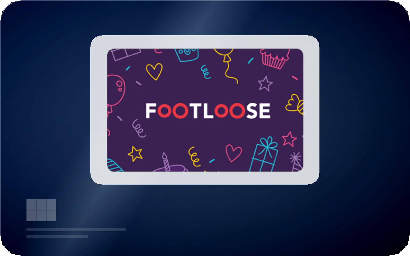 Footloose gift card
