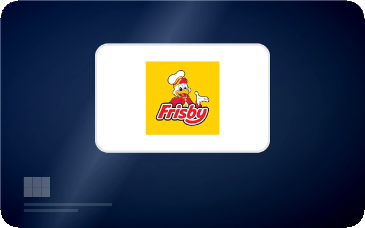 Frisby gift card