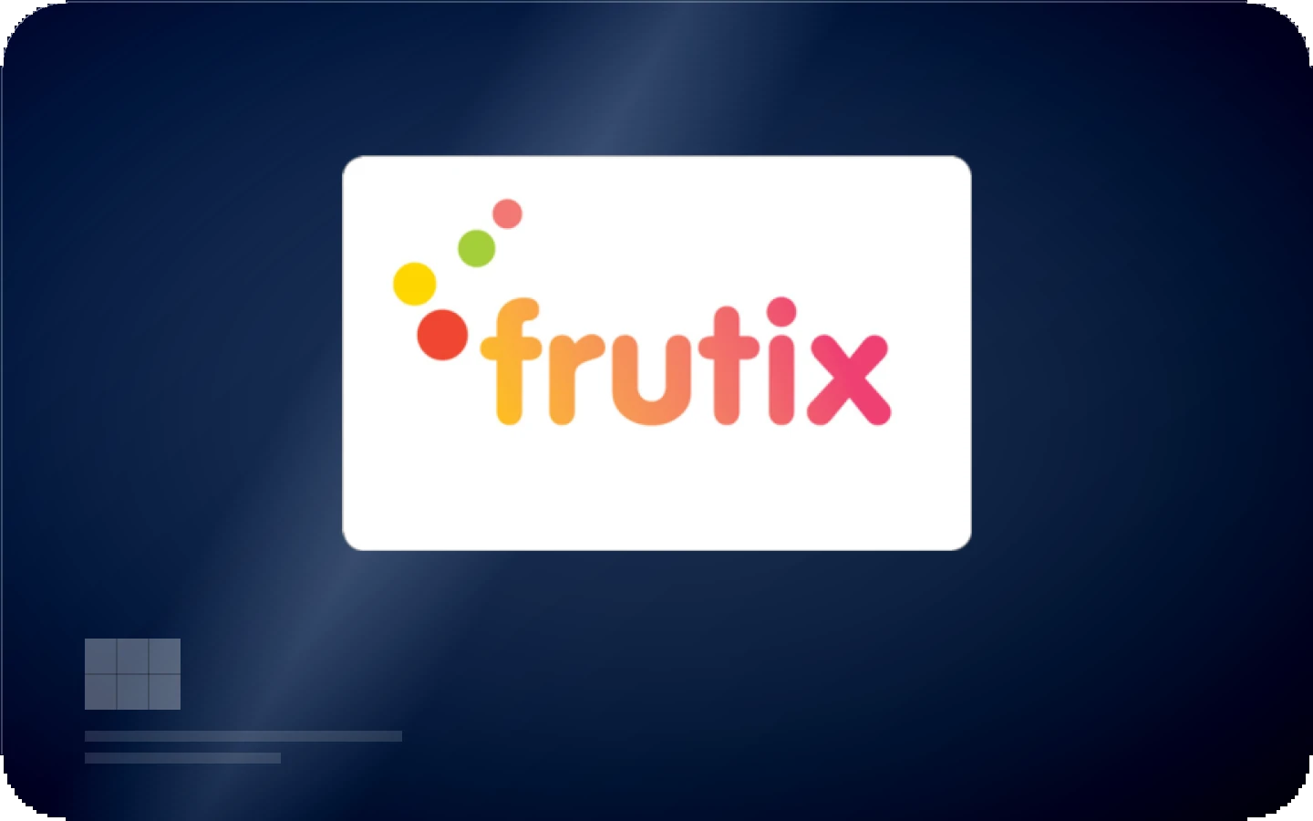 Frutix gift card