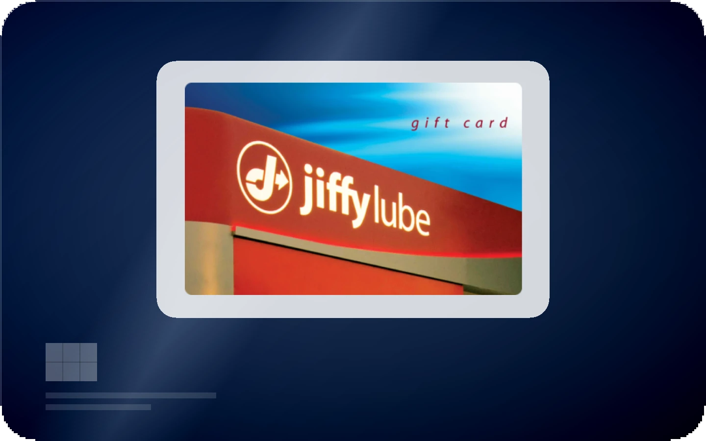 Jiffy Lube gift card