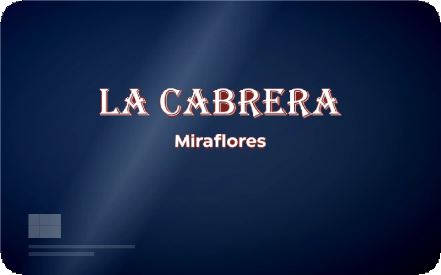La Cabrera Miraflores gift card
