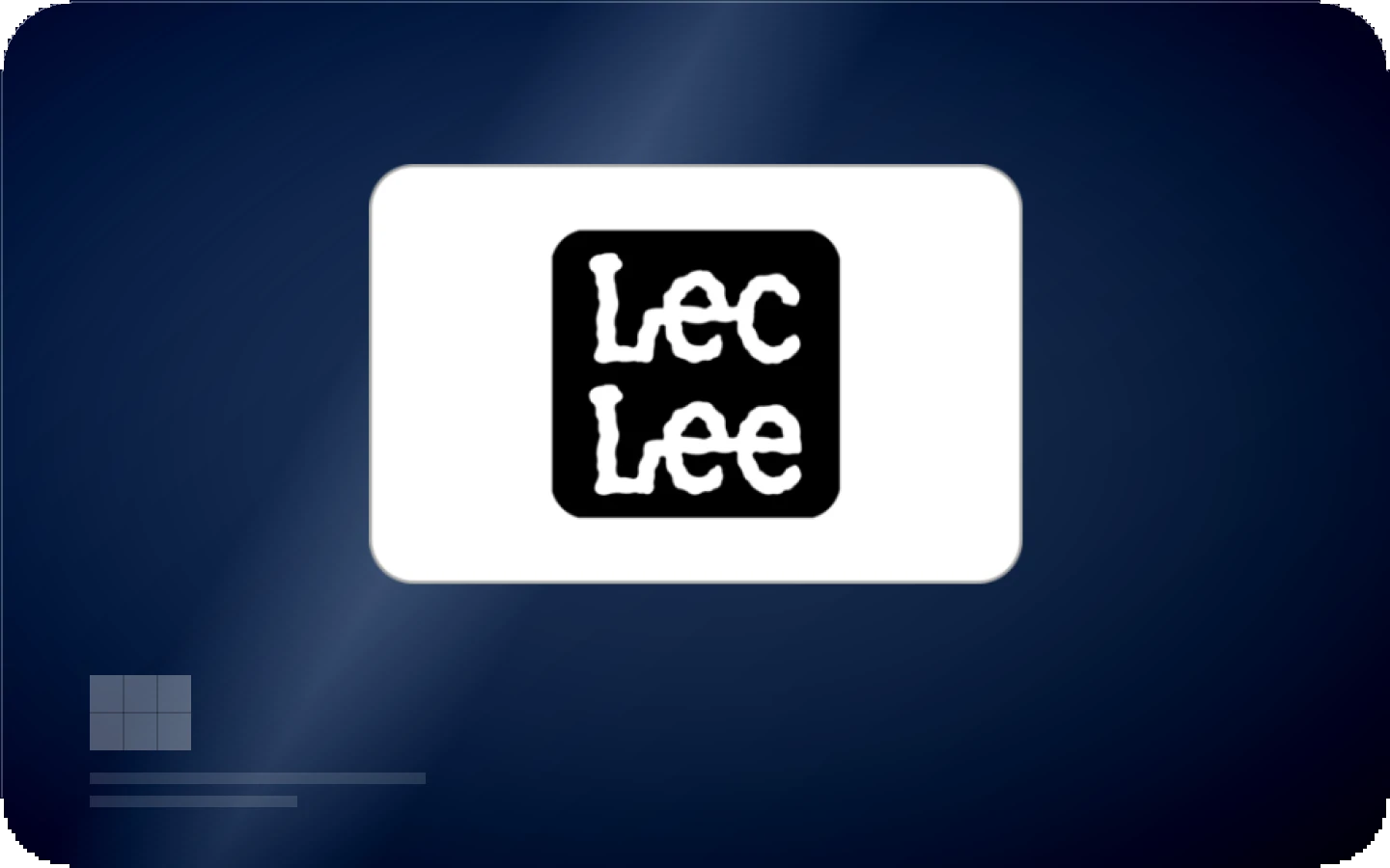 Lec Lee gift card