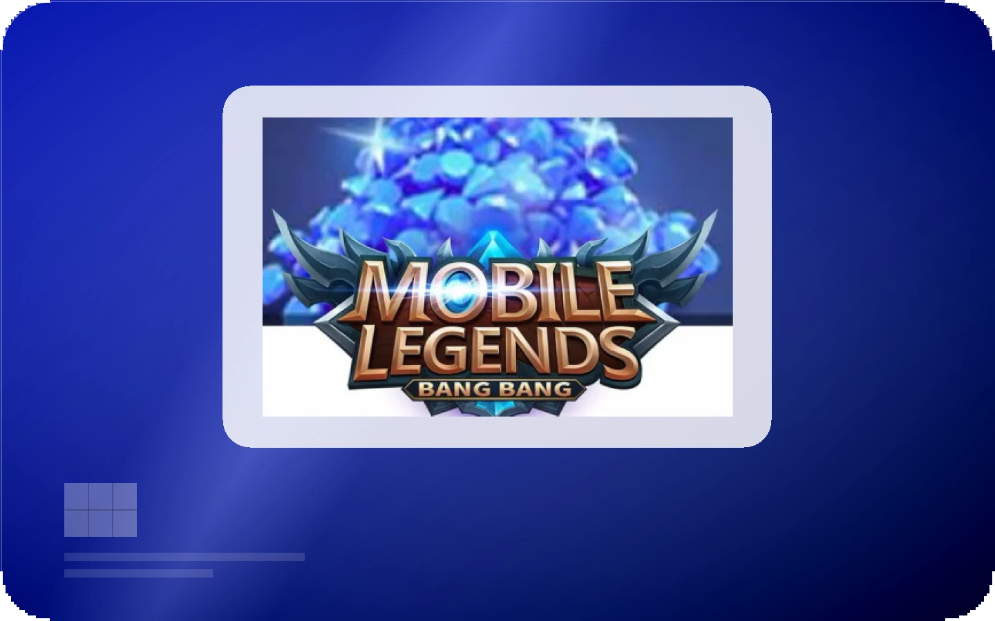 Mobile Legends Diamonds gift card