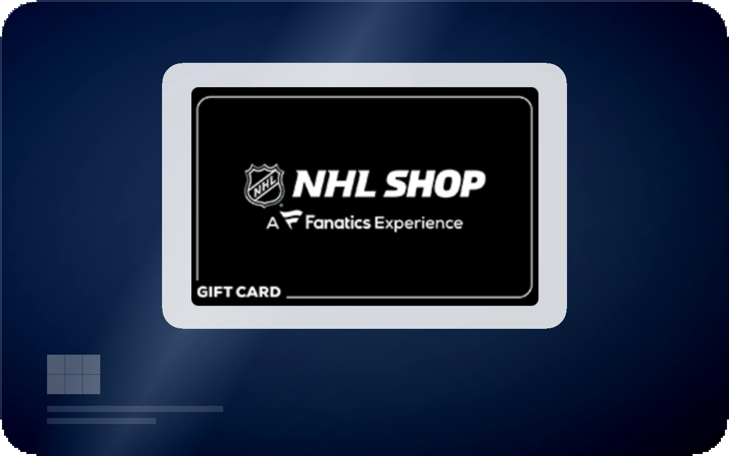 NHL Shop gift card