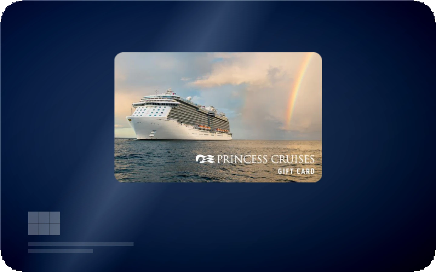 Princess Cruises gift card