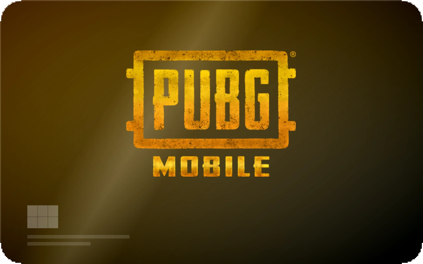 PUBG Mobile UC gift card