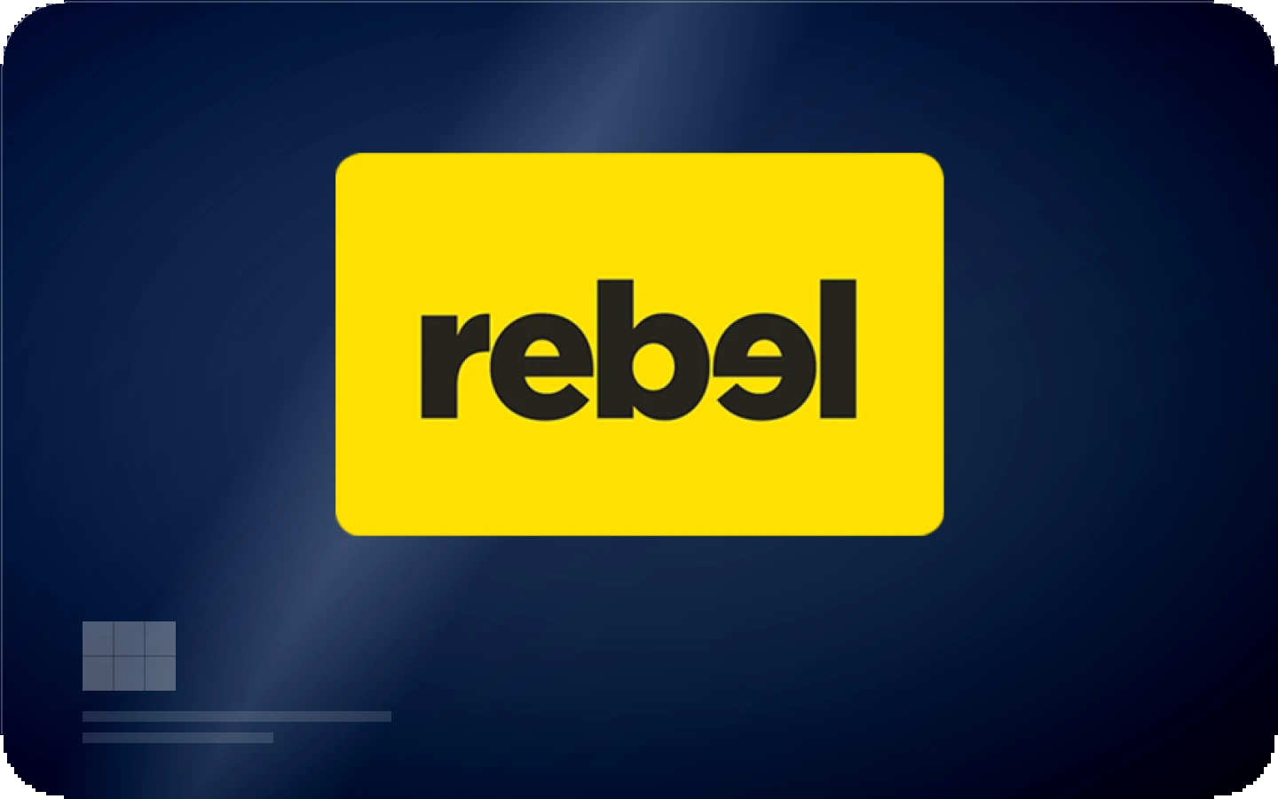 Rebel gift card