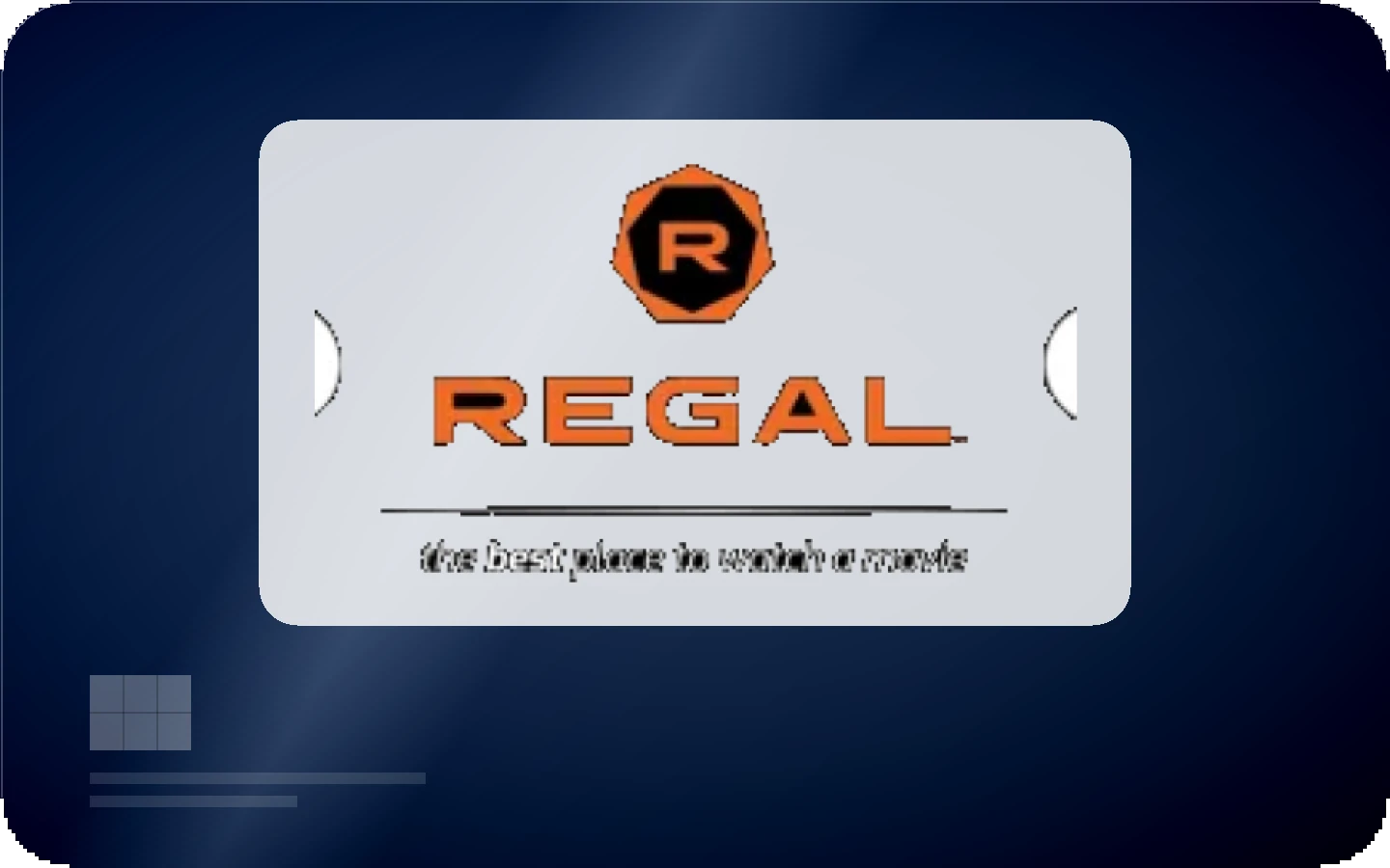 Regal gift card