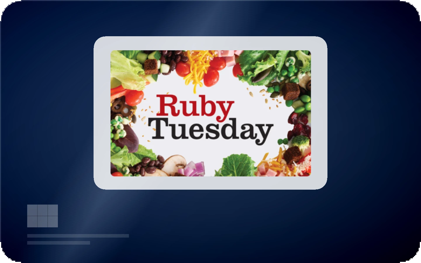 Ruby Tuesday gift card