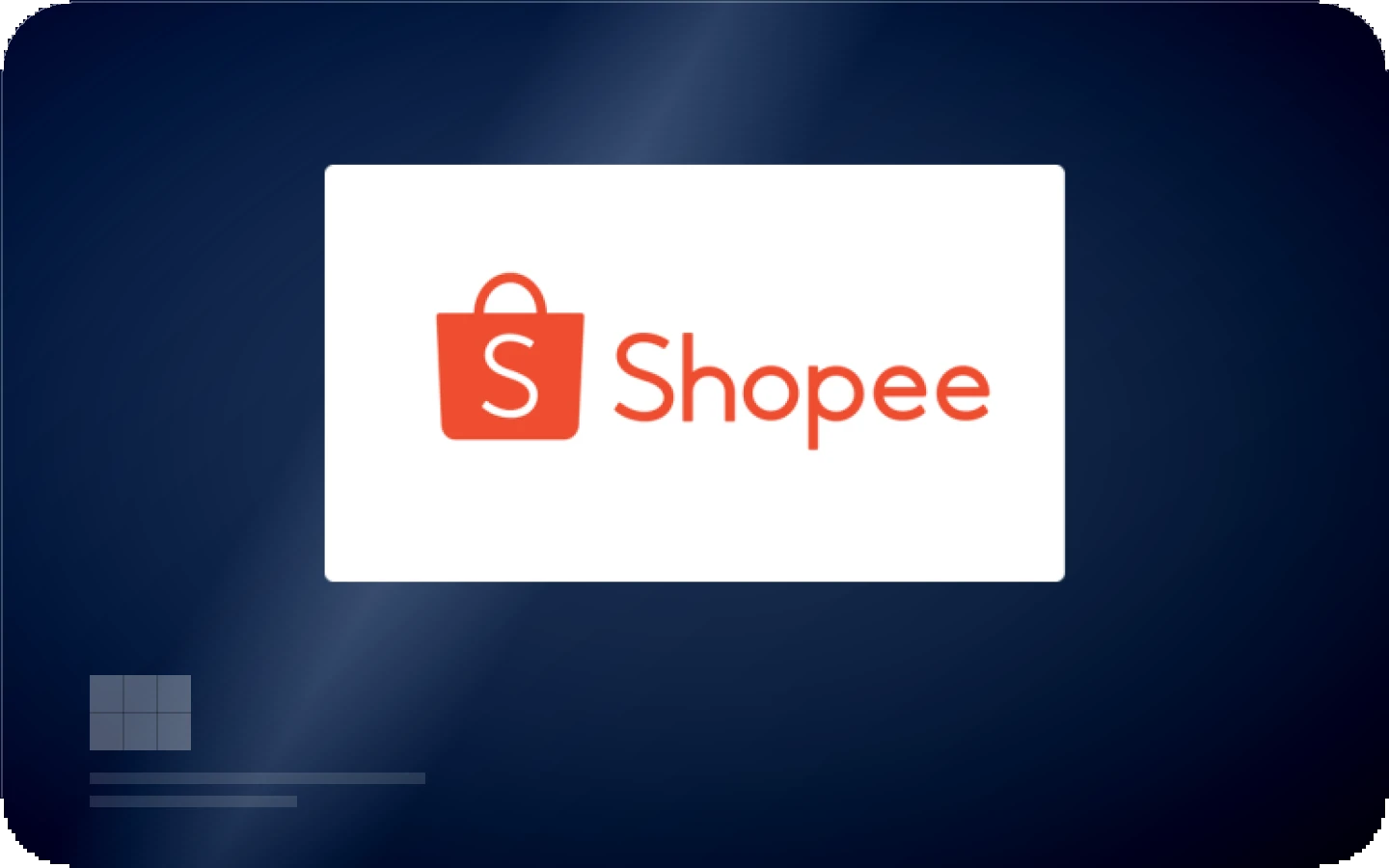 Shopee gift card