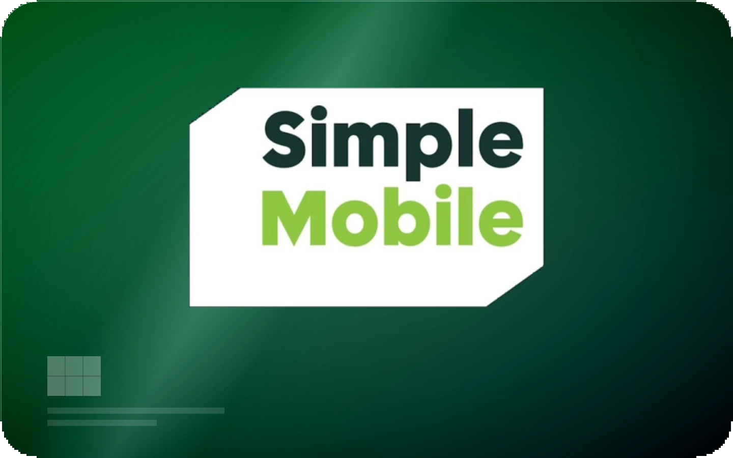Simple Mobile gift card