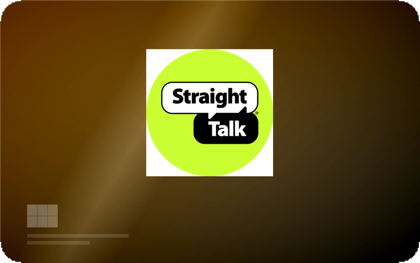 Straight Talk gift card