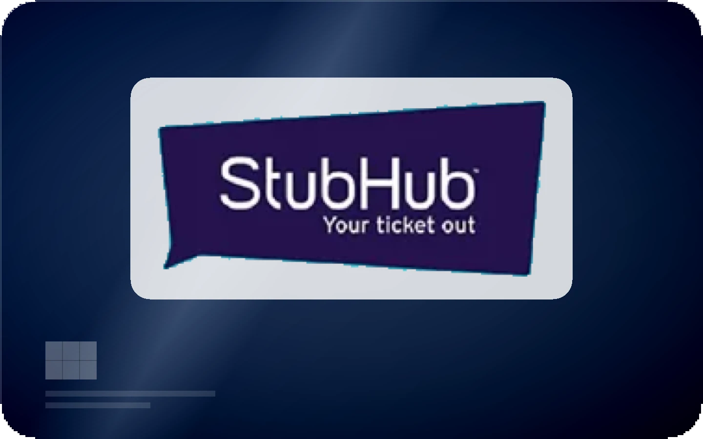 StubHub gift card