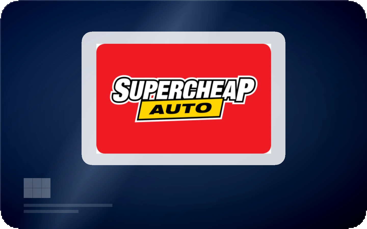 Supercheap Auto gift card