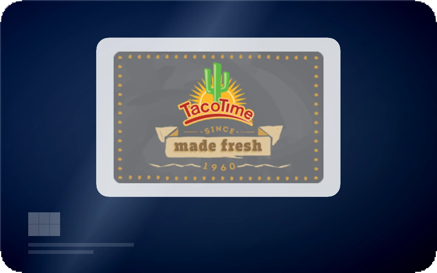 TacoTime® gift card