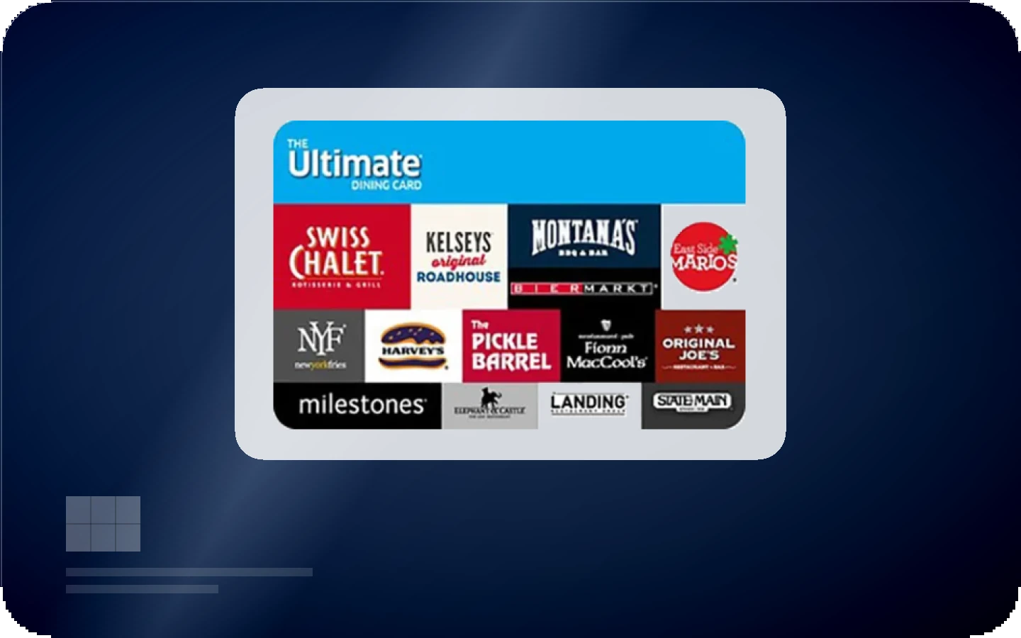 The Ultimate Dining gift card