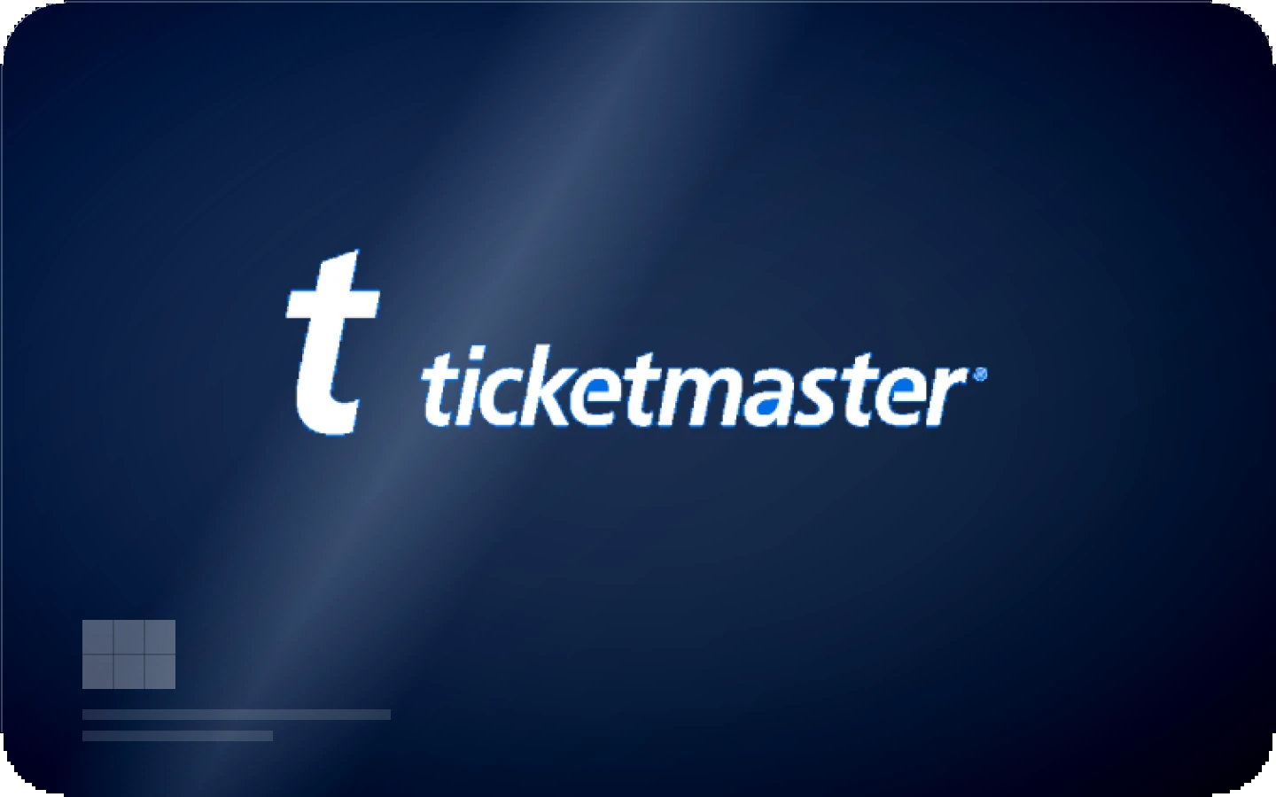 Ticketmaster gift card