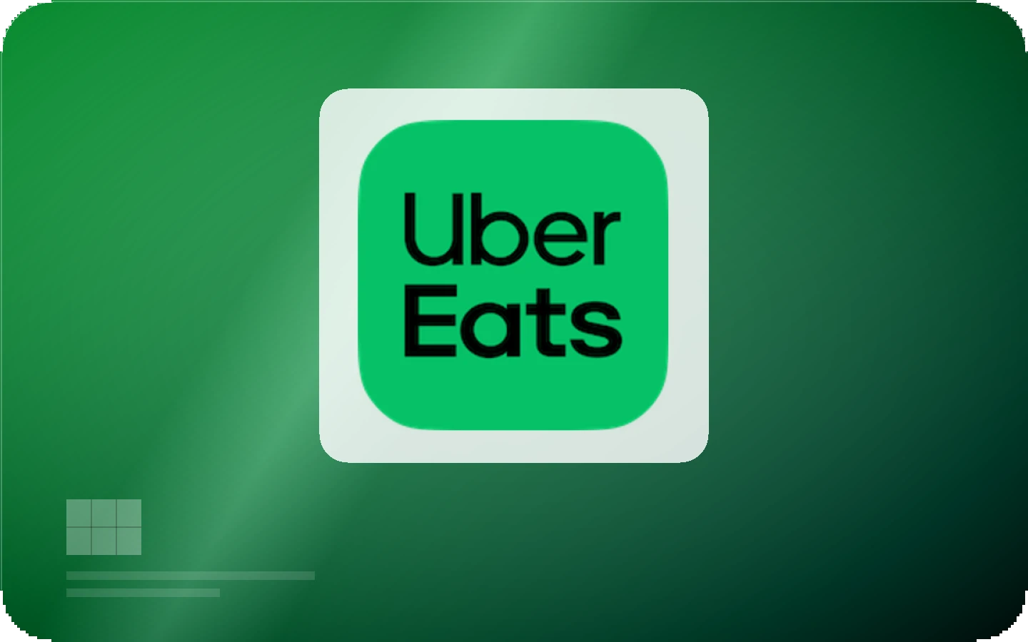 Uber Eats gift card