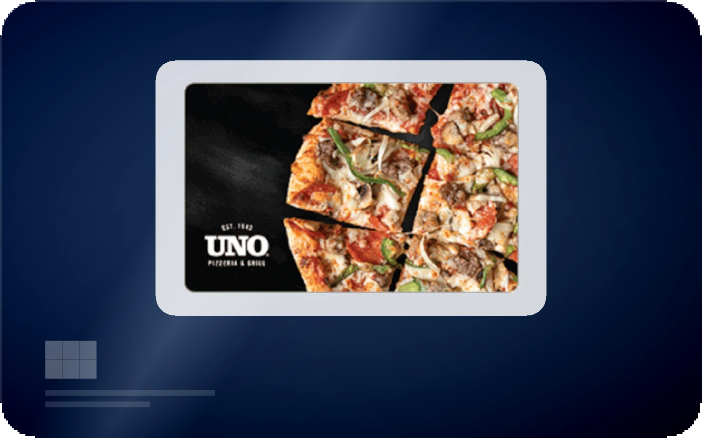 Uno's gift card