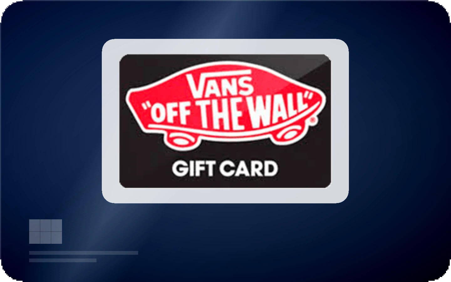 Vans gift card