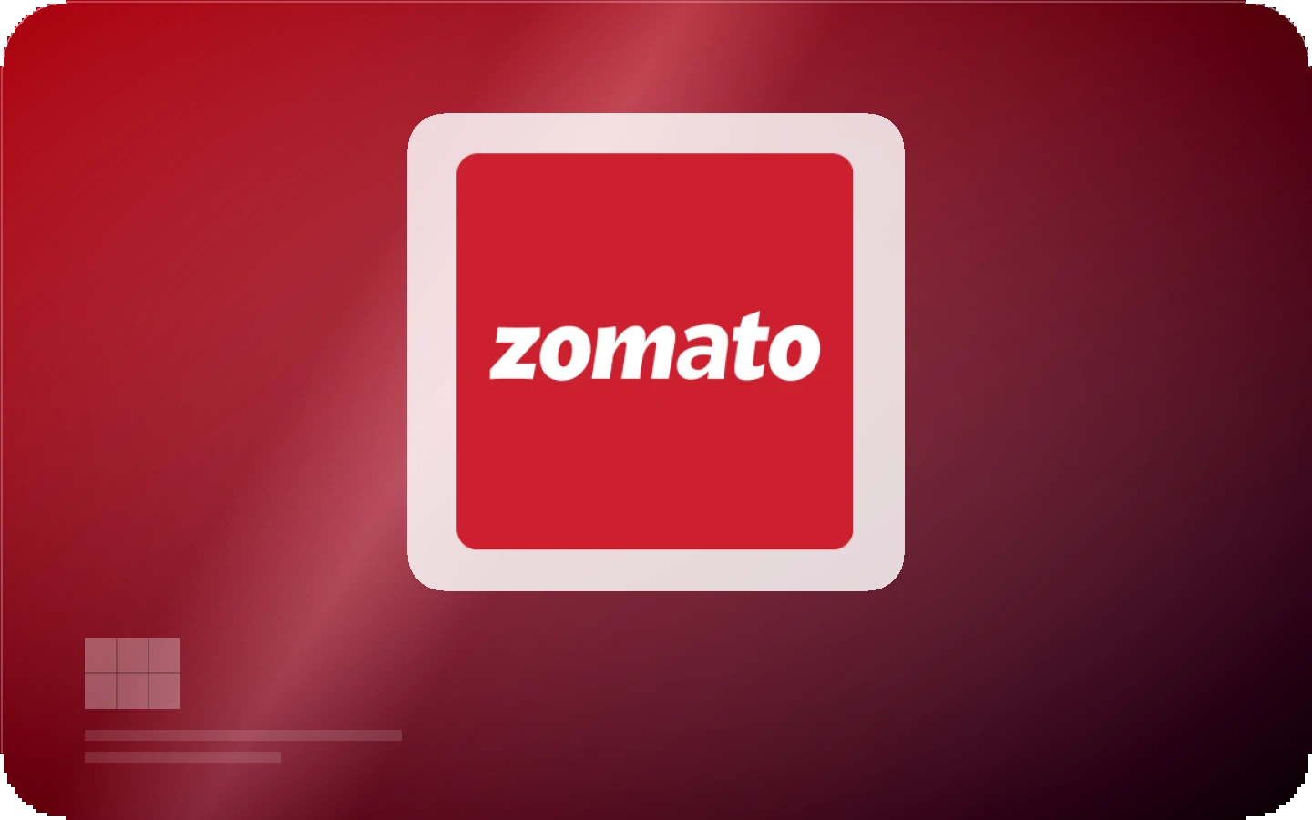Zomato gift card